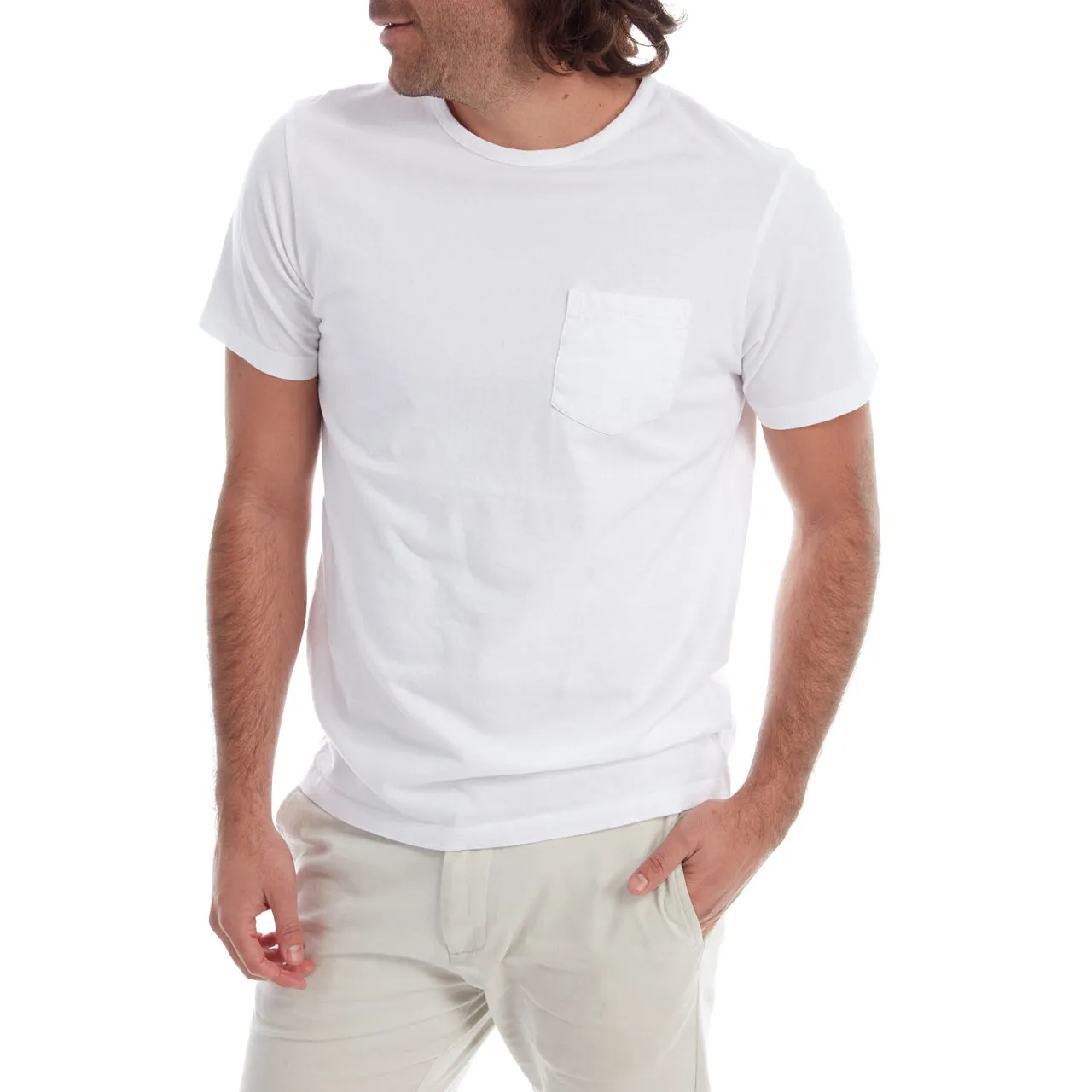 White Gavin Garment Dyed Tee