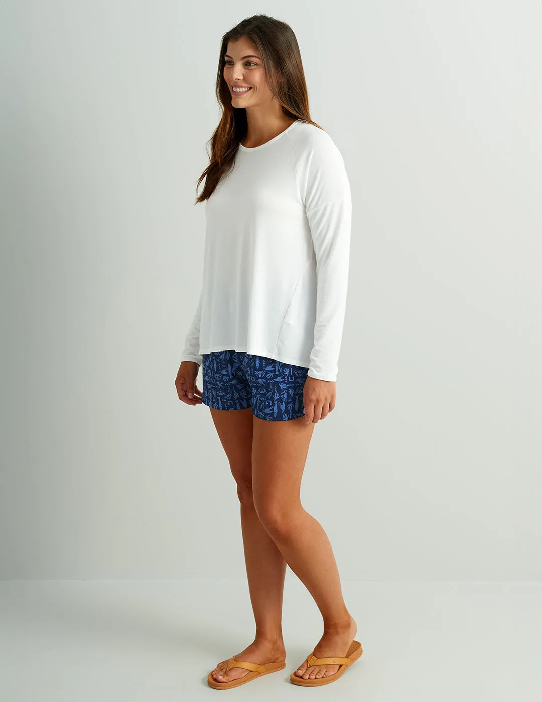 Womens Waypoint Flow Long Sleeve Tee