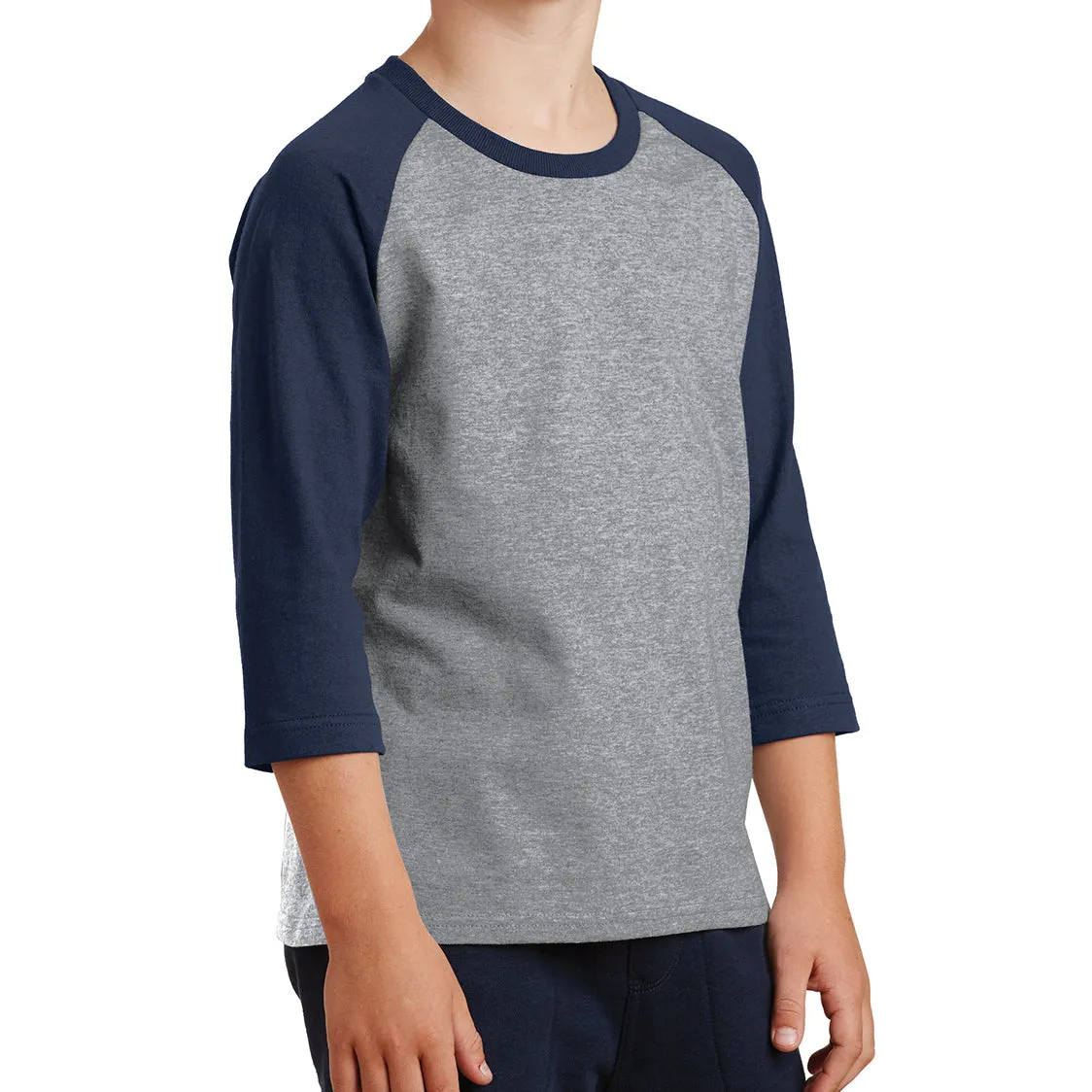 Youth Core Blend 3/4-Sleeve Raglan Tee