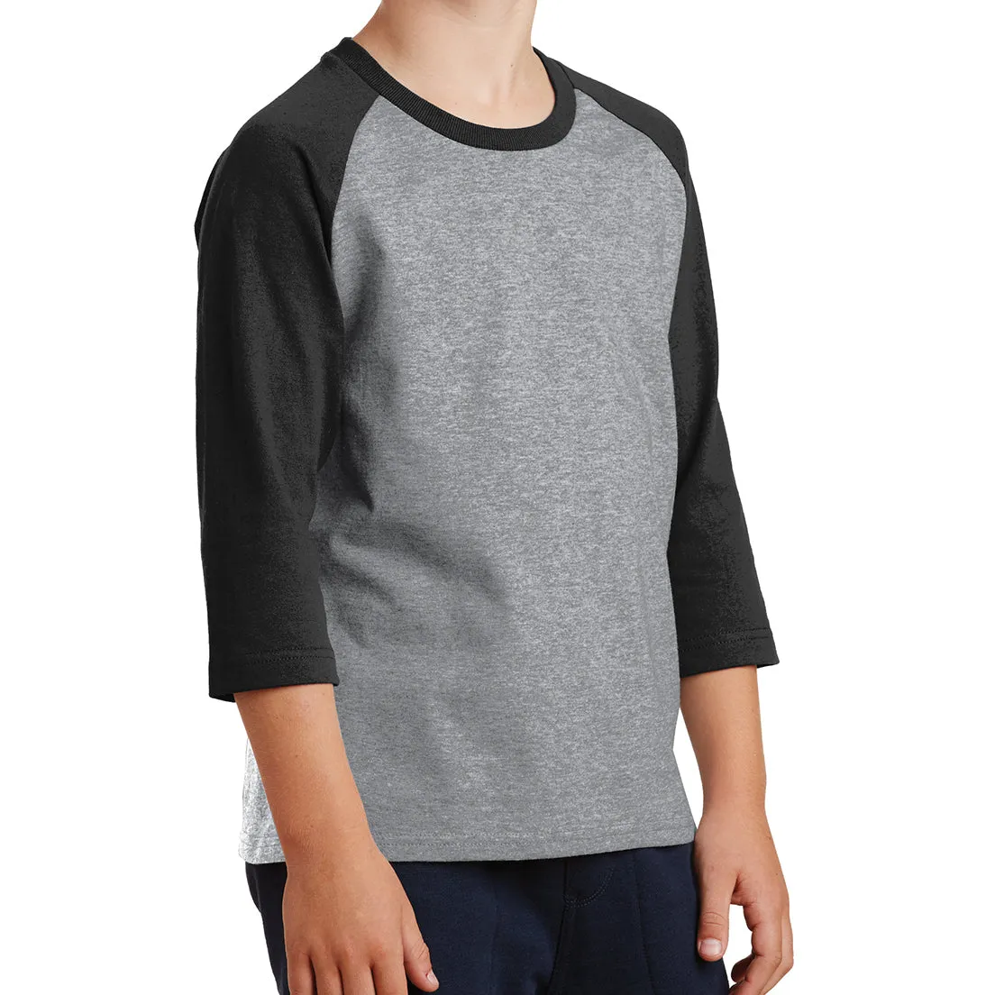 Youth Core Blend 3/4-Sleeve Raglan Tee