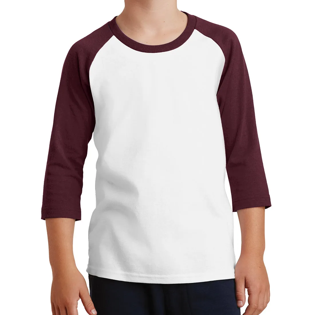 Youth Core Blend 3/4-Sleeve Raglan Tee