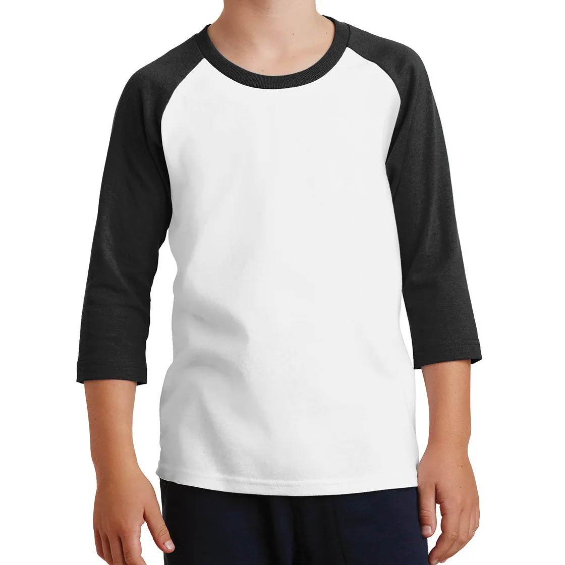 Youth Core Blend 3/4-Sleeve Raglan Tee