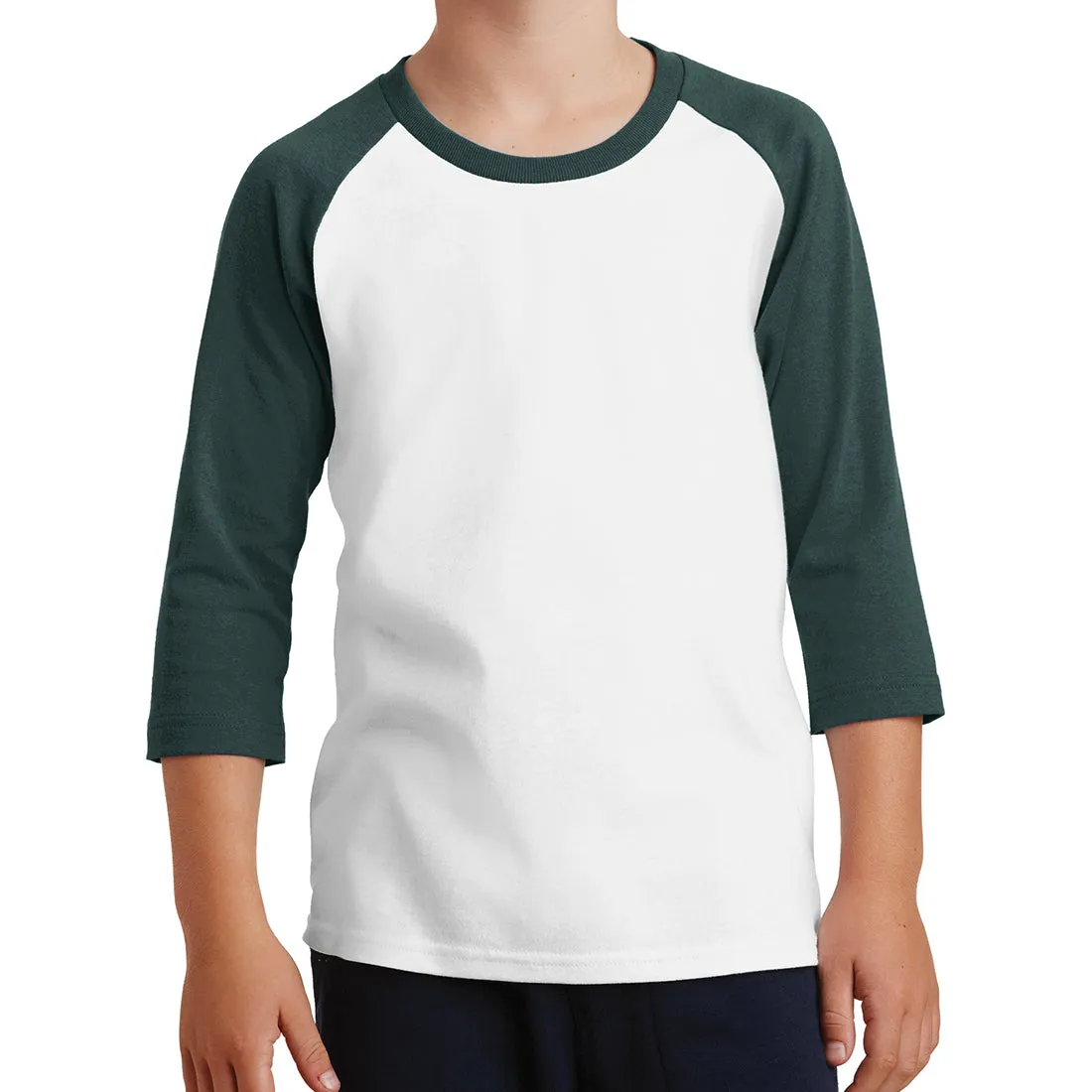 Youth Core Blend 3/4-Sleeve Raglan Tee