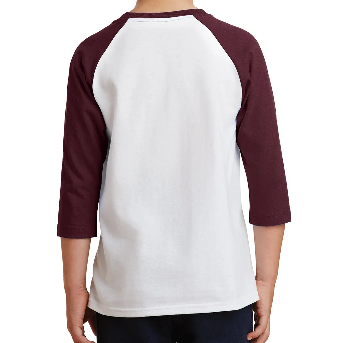 Youth Core Blend 3/4-Sleeve Raglan Tee