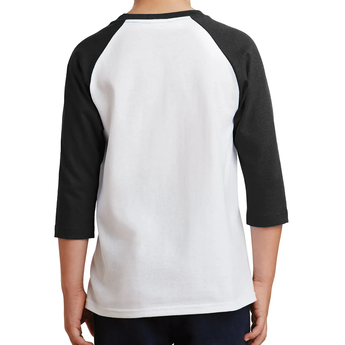 Youth Core Blend 3/4-Sleeve Raglan Tee