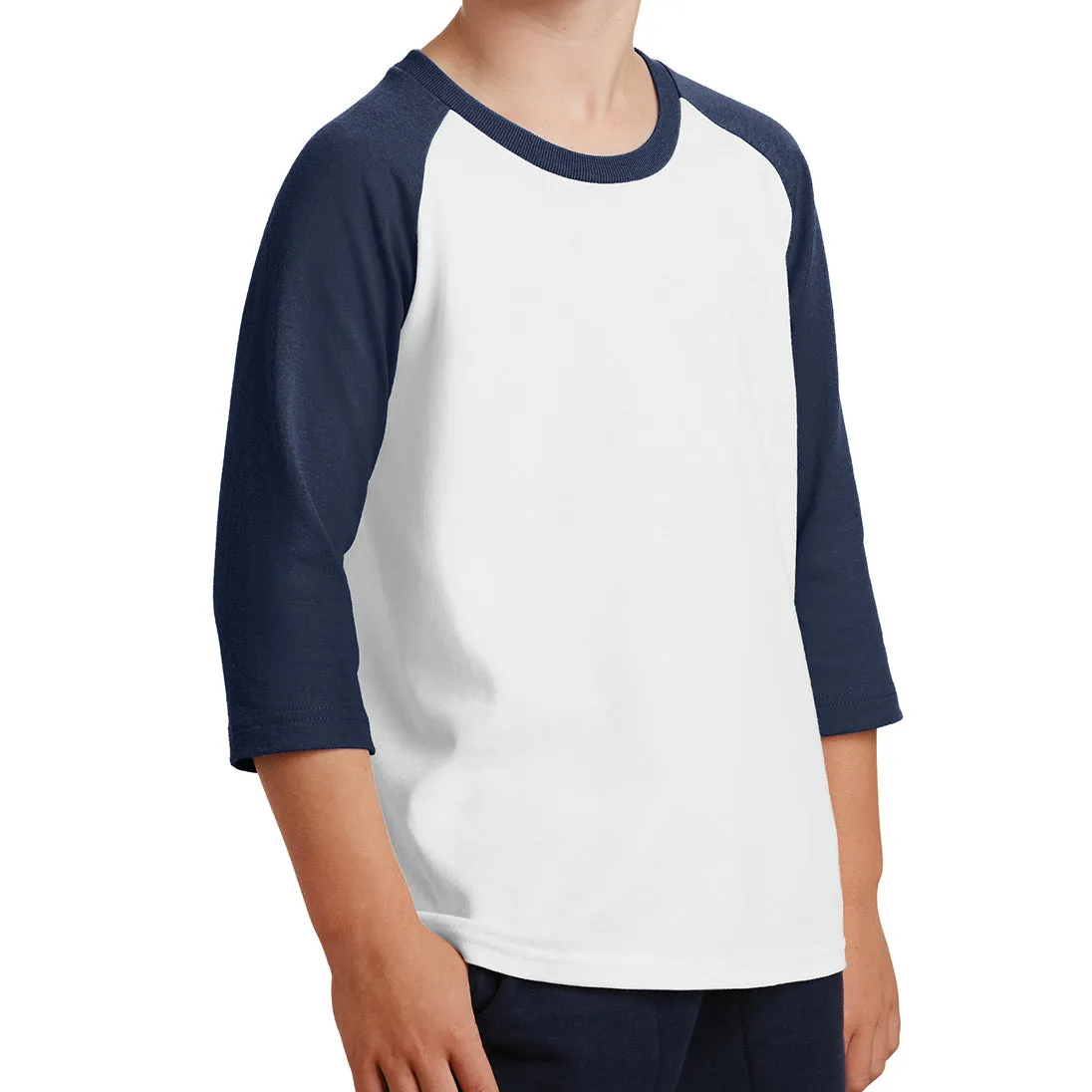 Youth Core Blend 3/4-Sleeve Raglan Tee