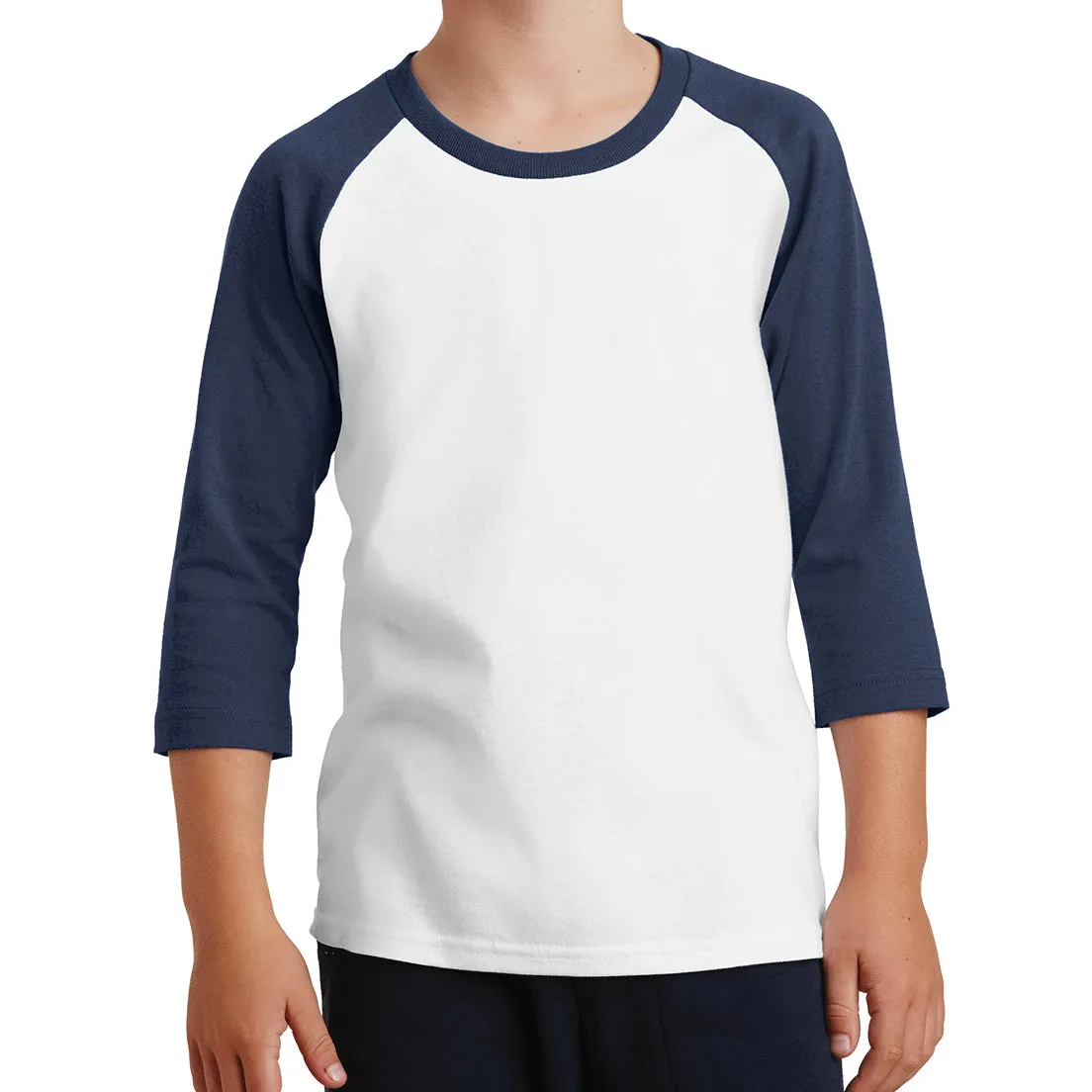 Youth Core Blend 3/4-Sleeve Raglan Tee