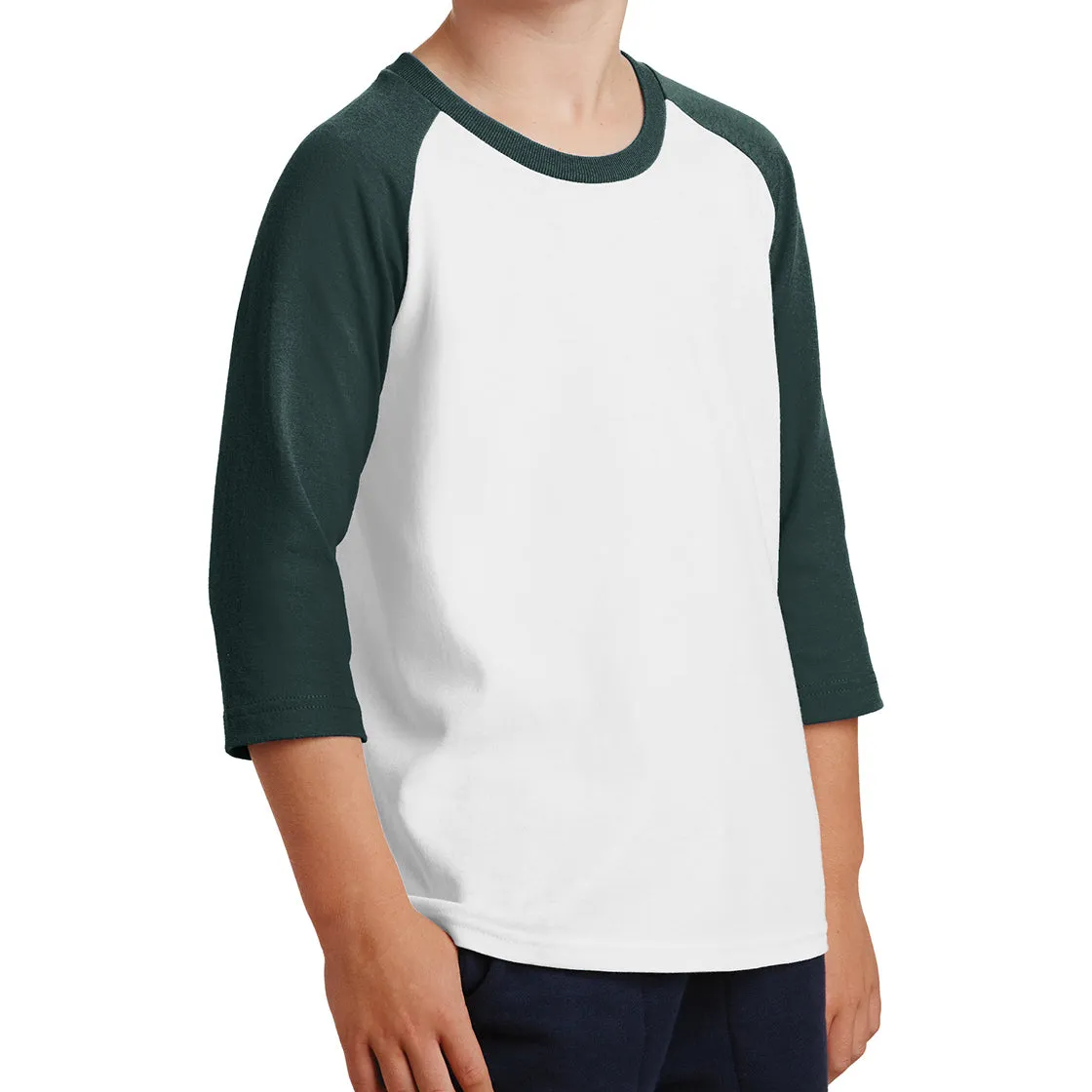 Youth Core Blend 3/4-Sleeve Raglan Tee