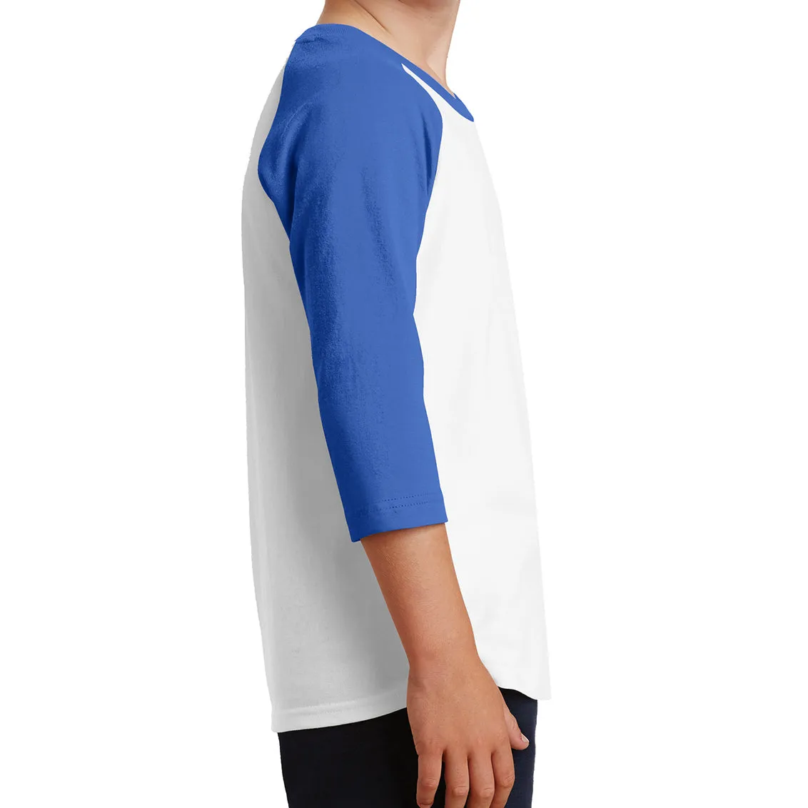 Youth Core Blend 3/4-Sleeve Raglan Tee