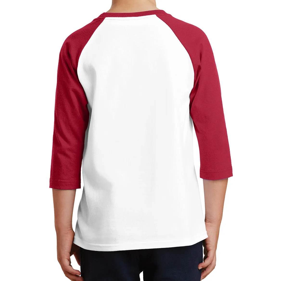 Youth Core Blend 3/4-Sleeve Raglan Tee