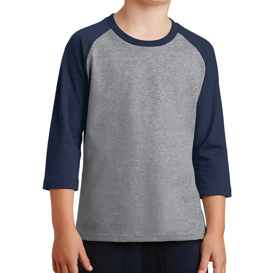 Youth Core Blend 3/4-Sleeve Raglan Tee