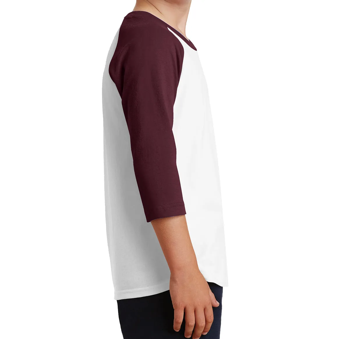 Youth Core Blend 3/4-Sleeve Raglan Tee