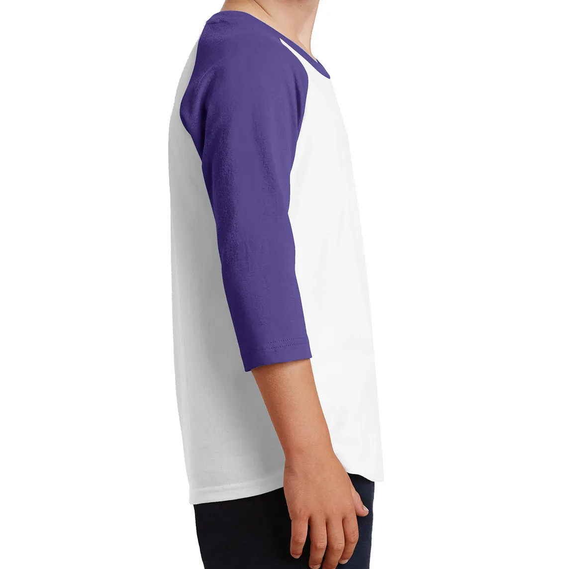 Youth Core Blend 3/4-Sleeve Raglan Tee